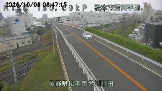 松本市芳川平田の道路状況
