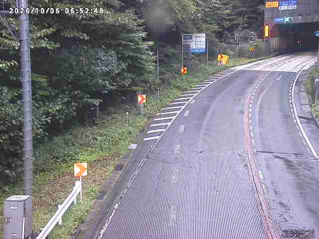 国道254号 三才山トンネル上田口の道路状況