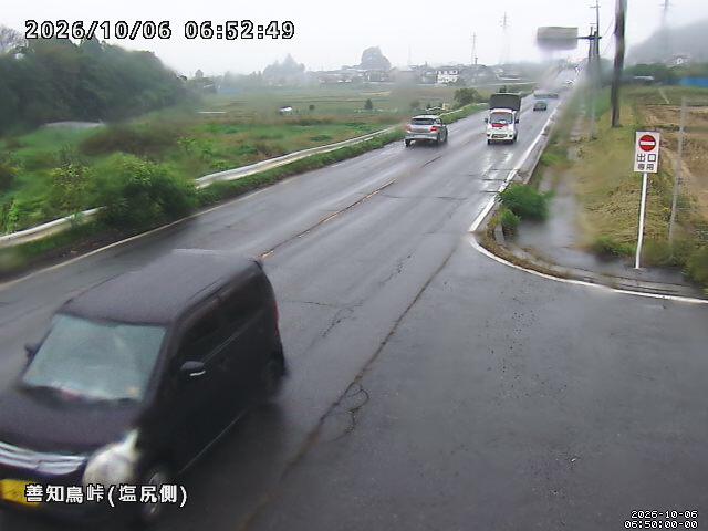 国道153号 善知鳥峠（塩尻側）の道路状況